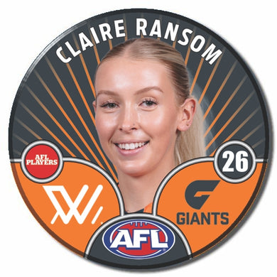 AFLW S10 GWS GIANTS - RANSOM, Claire