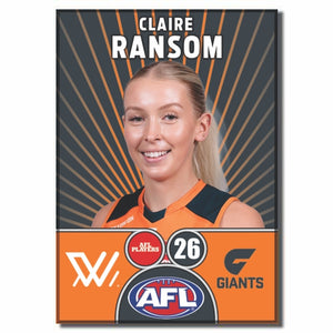 AFLW S10 GWS GIANTS - RANSOM, Claire