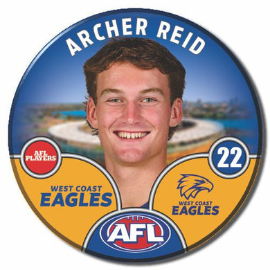 2025 AFL West Coast Eagles Football Club - REID, Archer