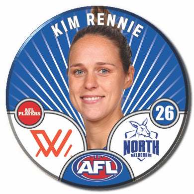 AFLW S10 NORTH MELBOURNE - RENNIE, Kim