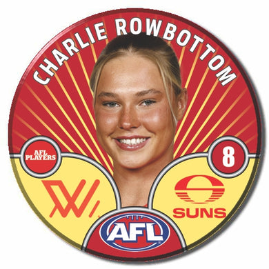 AFLW S10 GOLD COAST SUNS - ROWBOTTOM, Charlie