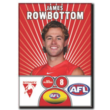 AFL 2026 SYDNEY SWANS Football Club - ROWBOTTOM, James