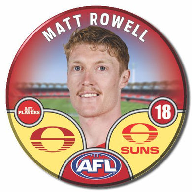 2025 AFL Gold Coast Suns Football Club - ROWELL, Matt
