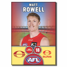 2025 AFL Gold Coast Suns Football Club - ROWELL, Matt