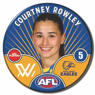 AFLW S10 WEST COAST EAGLES - ROWLEY, Courtney