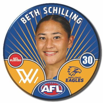 AFLW S10 WEST COAST EAGLES - SCHILLING, Bethany