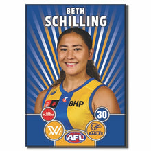 AFLW S11 WEST COAST EAGLES - SCHILLING, Beth