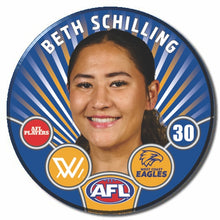 AFLW S11 WEST COAST EAGLES - SCHILLING, Beth