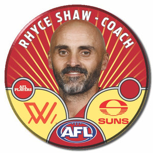AFLW S10 GOLD COAST SUNS - SHAW, Rhyce - Coach