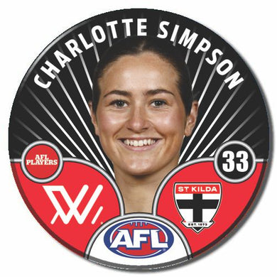 AFLW S10 ST KILDA - SIMPSON, Charlotte