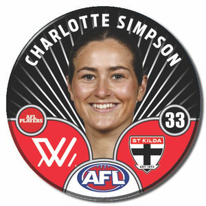 AFLW S10 ST KILDA - SIMPSON, Charlotte