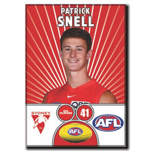 AFL 2026 SYDNEY SWANS Football Club - SNELL, Patrick