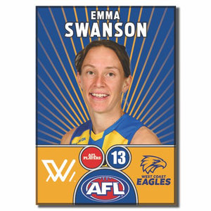 AFLW S10 WEST COAST EAGLES - SWANSON, Emma