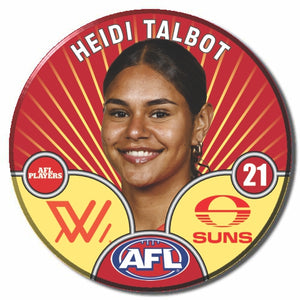 AFLW S10 GOLD COAST SUNS - TALBOT, Heidi