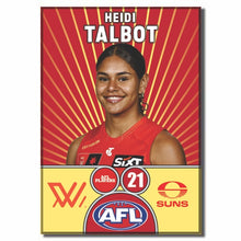 AFLW S10 GOLD COAST SUNS - TALBOT, Heidi