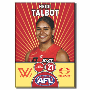 AFLW S10 GOLD COAST SUNS - TALBOT, Heidi