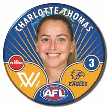 AFLW S10 WEST COAST EAGLES - THOMAS, Charlotte