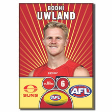 AFL 2026 GOLD COAST SUNS Football Club - UWLAND, Bodhi