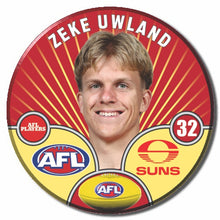 AFL 2026 GOLD COAST SUNS Football Club - UWLAND, Zeke