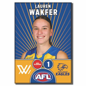 AFLW S10 WEST COAST EAGLES - WAKFER, Lauren