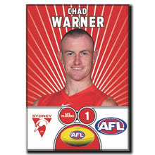 AFL 2026 SYDNEY SWANS Football Club - WARNER, Chad