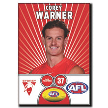 AFL 2026 SYDNEY SWANS Football Club - WARNER, Corey