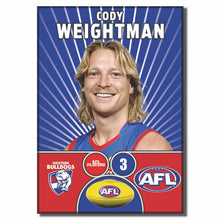 AFL 2026 WESTERN BULLDOGS Football Club - WEIGHTMAN, Cody