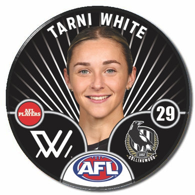 AFLW S10 COLLINGWOOD - WHITE, Tarni