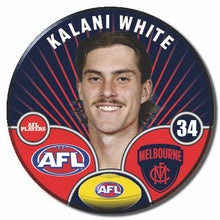 AFL 2026 MELBOURNE Football Club - WHITE, Kalani