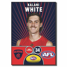 AFL 2026 MELBOURNE Football Club - WHITE, Kalani