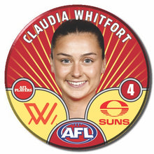 AFLW S10 GOLD COAST SUNS - WHITFORT, Claudia