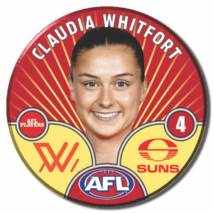 AFLW S10 GOLD COAST SUNS - WHITFORT, Claudia