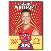 AFLW S10 GOLD COAST SUNS - WHITFORT, Claudia