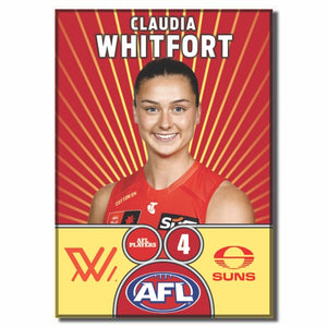 AFLW S10 GOLD COAST SUNS - WHITFORT, Claudia