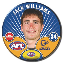 AFL 2026 WEST COAST EAGLES Football Club - WILLIAMS, Jack