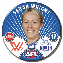 AFLW S10 NORTH MELBOURNE - WRIGHT, Sarah