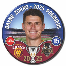 AFL 2025 PREMIERS - ZORKO, Dayne