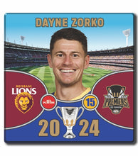 2024 AFL PREMIERS - BRISBANE LIONS - ZORKO, Dayne