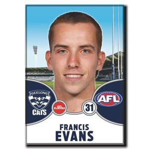 2021 AFL Geelong Player Magnet - EVANS, Francis