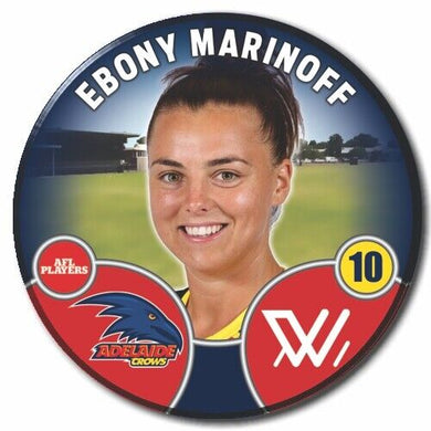 2022 AFLW Adelaide Player Badge - MARINOFF, Ebony