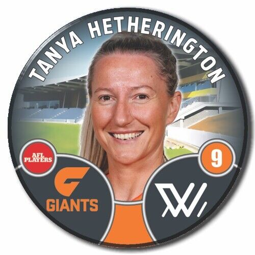 2022 AFLW GWS Player Badge - HETHERINGTON, Tanya