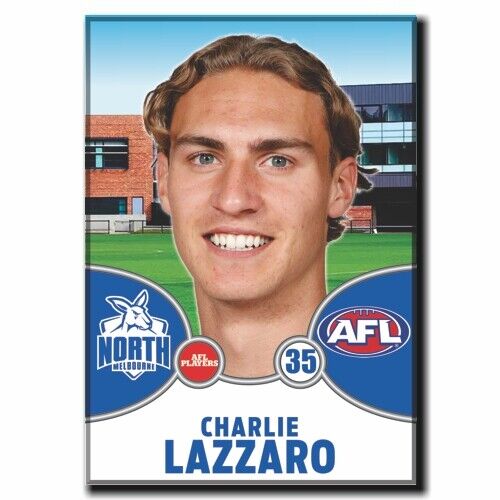 2021 AFL North Melbourne Player Magnet - LAZZARO, Charlie
