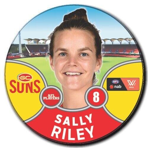 2021 AFLW Gold Coast Suns Player Badge - RILEY, Sally