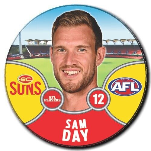2021 AFL Gold Coast Player Badge - DAY, Sam