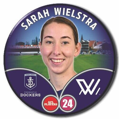 2023 AFLW S7 Fremantle Player Badge - WIELSTRA, Sarah