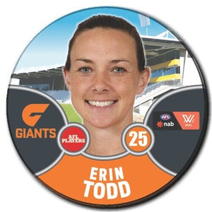 2021 AFLW GWS Badge - TODD, Erin
