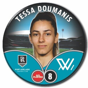 2023 AFLW S7 Port Adelaide Player Badge - DOUMANIS, Tessa