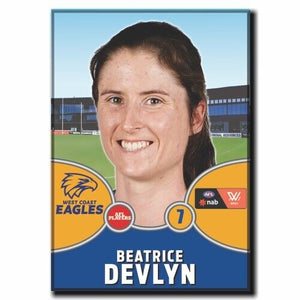 2021 AFLW West Coast Eagles Player Magnet - DEVLYN, Beatrice
