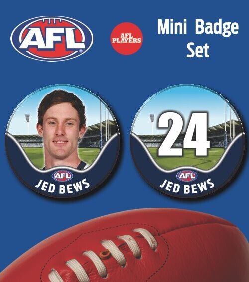 2021 AFL Geelong Mini Player Badge Set - BEWS, Jed
