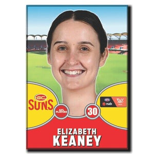 2021 AFLW Gold Coast Suns Player Magnet - KEANEY, Elizabeth